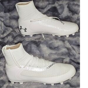 NWB Under Armour Men Highlight MC 2.0 Intlknt Football Cleats White Size 12